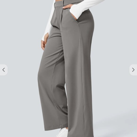 HALARA Pants - High Waisted Pocket Straight Leg Work Pants